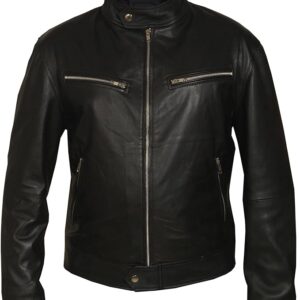 Sleek men's leather jacket inspired by Vin Diesel's iconic style from Furious 7, exuding rugged charm and sophistication.