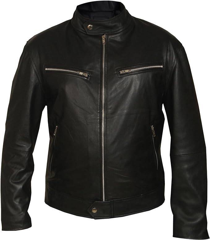 Men’s Leather Jacket Inspired by Vin Diesel’s Furious 7 Look